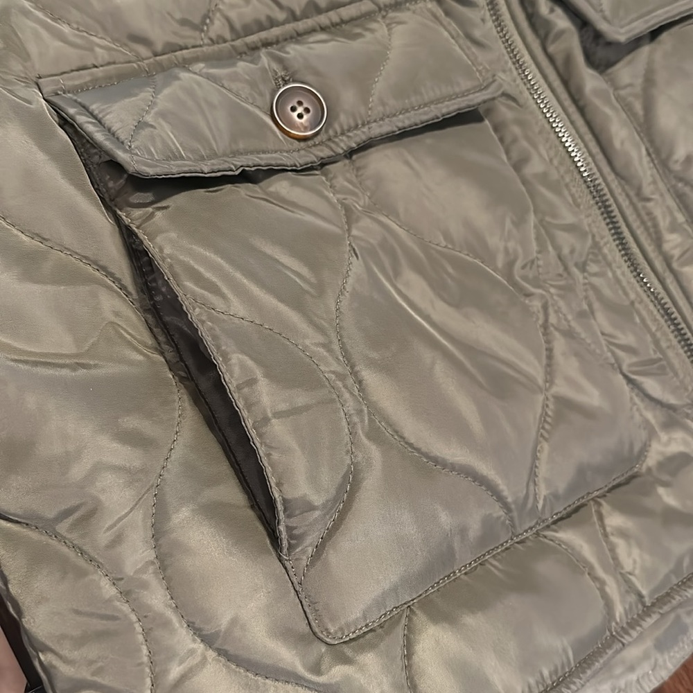 NEW-Sebby collection - Women's Quilted Short Jacket. Color-Sage- Size M - Picture 10 of 13